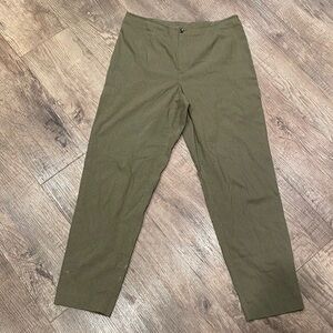 Sigrid Olsen Green Plaid Crop Pants